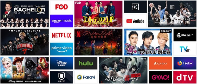 Fire TV Stickの対応サービス