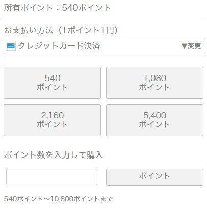 ポイントを選んでポイントを追加する