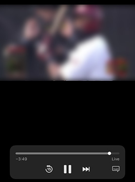 ベースボールLIVEの試合画面