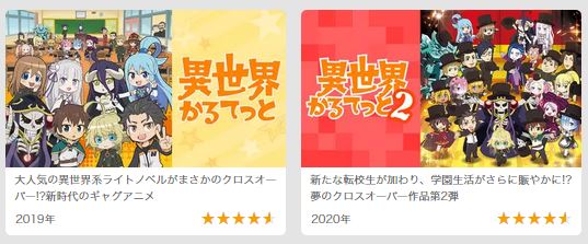 異世界かるてっとの動画配信